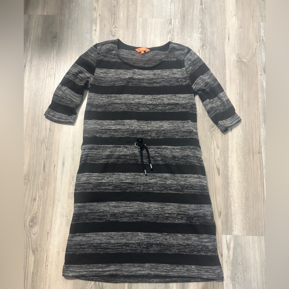 Ninety Black and Gray Striped Dress